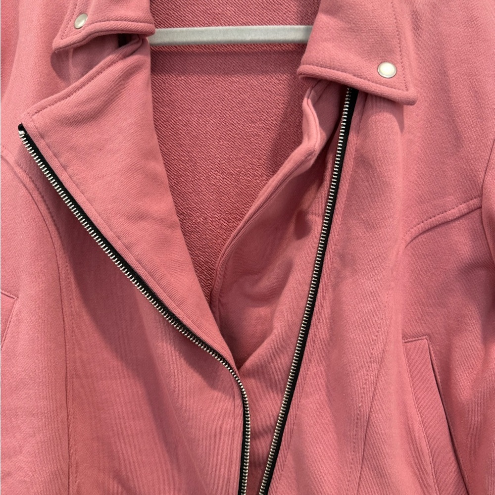 Cotton LuLaRoe Women's Mauve Leather Jacket large - Picture 9 of 11
